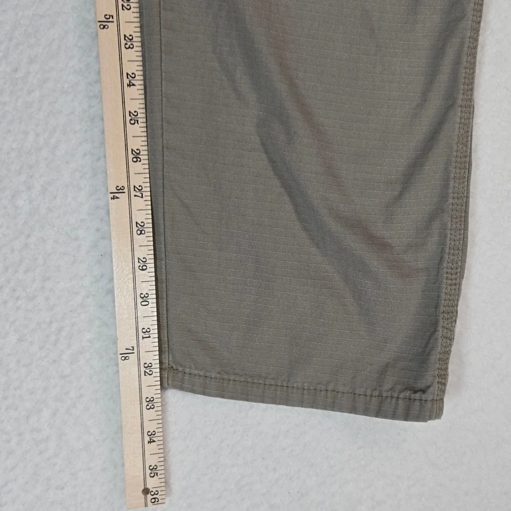 Wrangler Workwear Pants Mens 38x32 Khaki Tan Ripstop Utility Carpenter Trousers